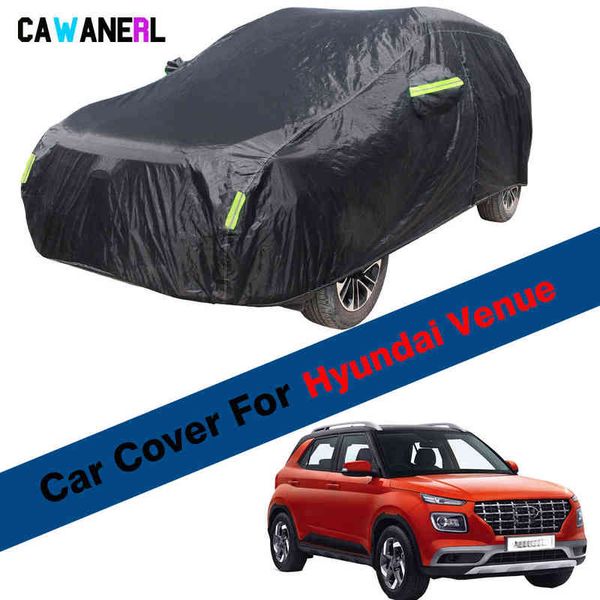 

outdoor car cover for hyundai venue suv sun shade anti-uv rain snow resistant waterproof cover dustproof w220322