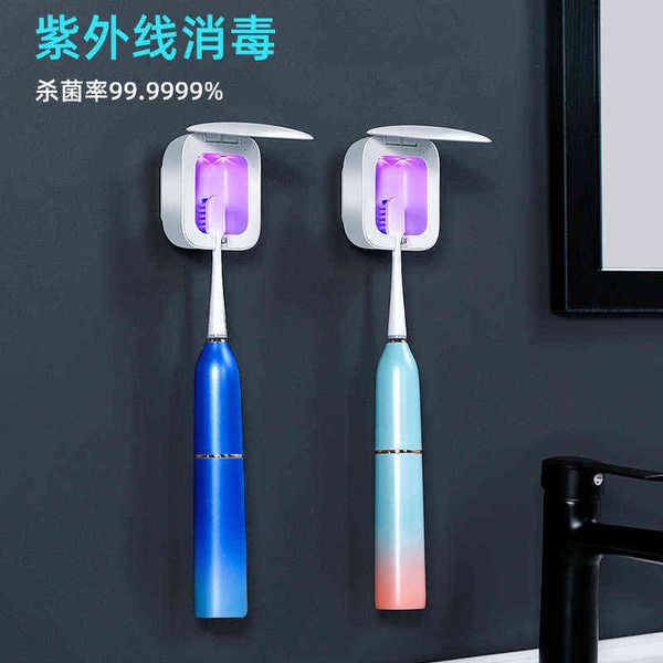 

intelligent toothbrush sterilizer ultraviolet sterilization electric support wall hanging shelf base storage box single person