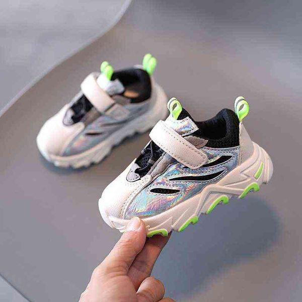 

fashion kids shoes toddler boys girls shoes 2021 spring children sports shoes for baby boys girls mesh flats kids sneakers soft g220527, Black;red