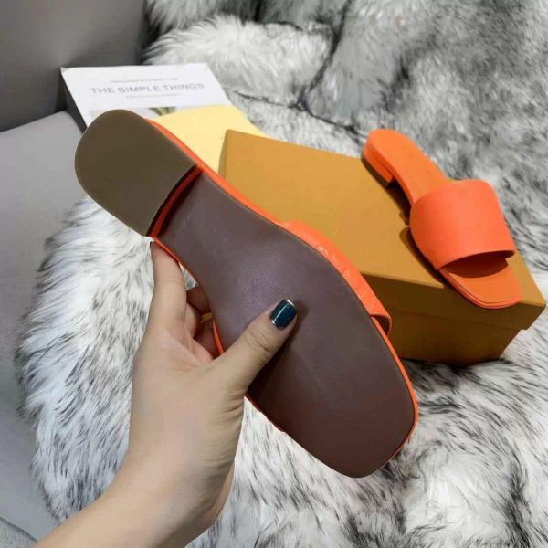 

wholesale revival flat mules slipper men women slides sandals designer shoes black pink orange blue waterfrontshoe''louise'&#