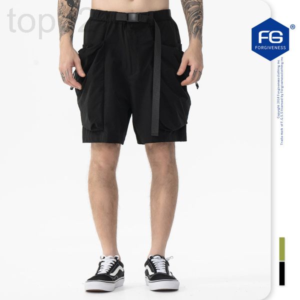 

men's shorts designer fg men's wear - spring and summer 2022 new fashion brand three-dimensional large pocket elastic adjustable w, White;black