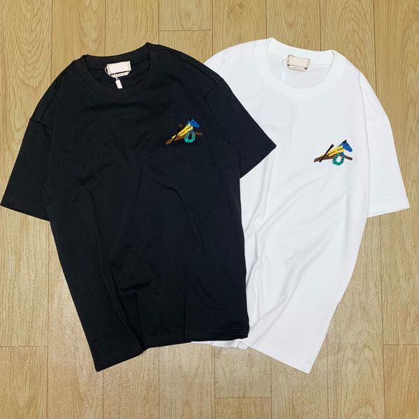 

2022 paris france usa men t shirt tbrand shorts tees light luxury and advanced colorful design striped waist drawstring alien fluorescent gr, White;black