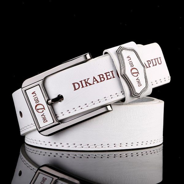 

trend mens pin buckle belt korean fashion wild young jeans wholesale, Black;brown