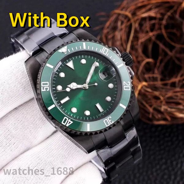 

watch for men aaa 40mm blue black ceramic sapphire fashion style stainless steel sports men waterproof luminous birthday gifts wristwatches, Slivery;brown