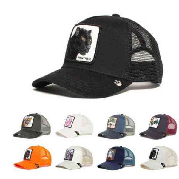 

high version animal shape embroidered baseball cap fashion personalized hip hop, Blue;gray