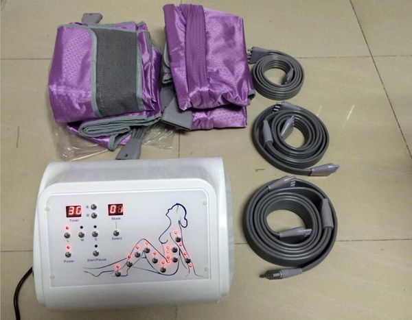 Máquina de massger de massageador de compressão por portátil Máquina de empuração Pressoterapia Vacuum Dispositivo de massagem de drenagem linfática