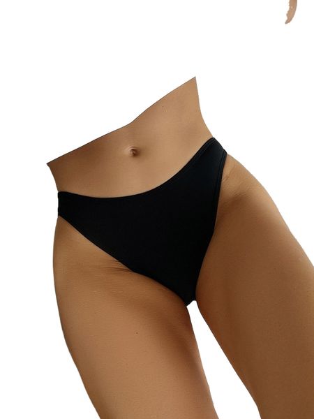 

solid triangle bikini bottom d5hr#, White;black
