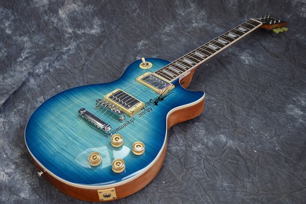 

electric guitar g,standard mahogany body, flame maple wood guitar oem