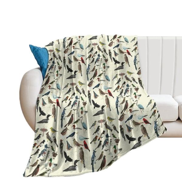 Coperte MDFLT Coperta anti-palla per aereo Ufficio Nap Bird Fanatic Throw Warm Plush