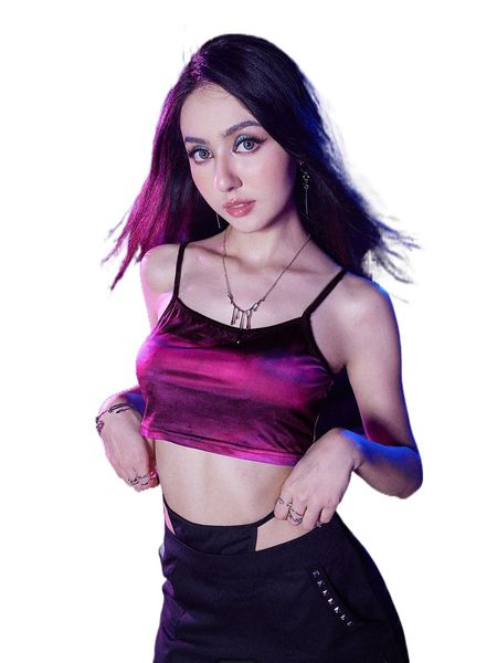 

romwe cyber luvr tie dye cami v3al#, White