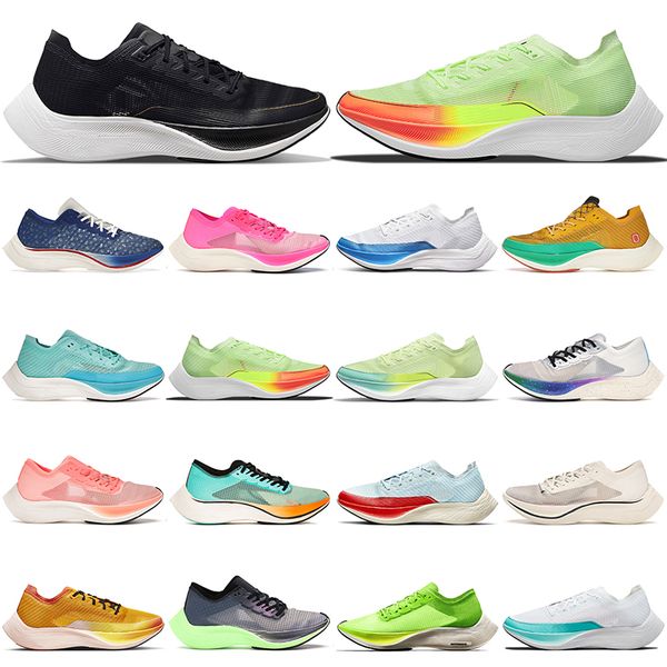 

zoom running shoes for men women vaporfly next% 2 ekiden barely volt betrue bright mango blue ribbon mens womens outdoor trainers sneakers h