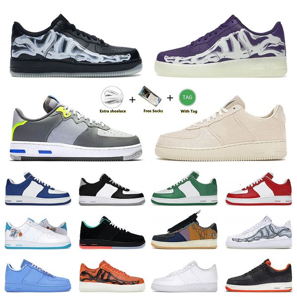 

2022 sports running shoes skeleton purple skate low men women trainers sneakers