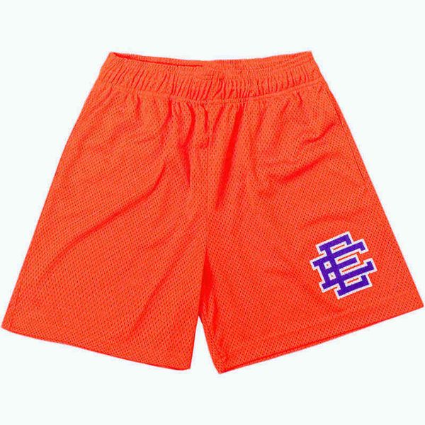 

eric emanuel ee basic shorts new york skyline 2022 summer casual fitness gym sweatpants sports mesh training men's, White;black