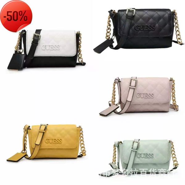 

luxury designergs home new simple fashion solid color ling lattice chain small square single shoulder messenger bag