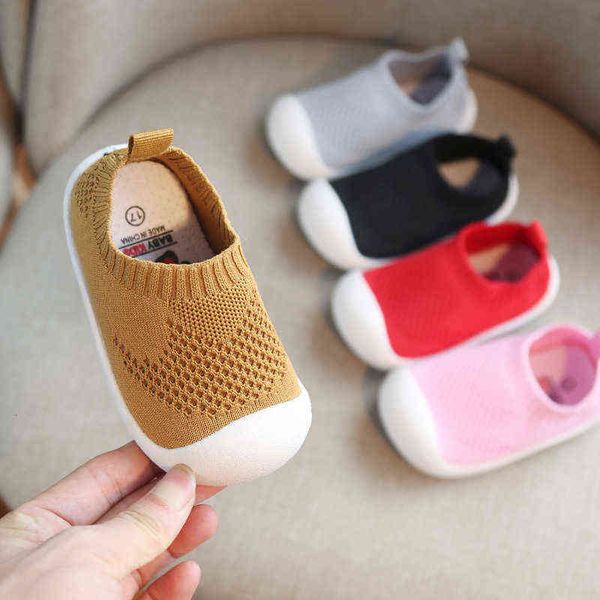 

children's shoes spring and autumn baby walking shoes children's soft soled men's and women's cloth shoes knitted indoor, Black