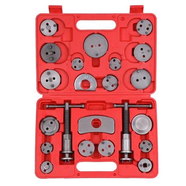 Set di utensili manuali professionali 12/18/21/22pcs Pinza freno a disco universale per auto Ventosa per auto Compressore a pistone Compressore per garage Riparazione Ki