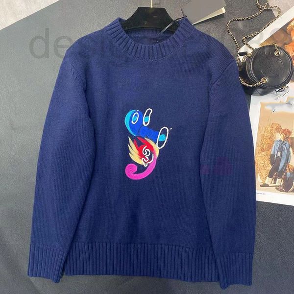 

women's sweaters designer spring 2022 embroidered indian knitted pullover with superior texture slim and versatile long sleeve pdwp, White;black