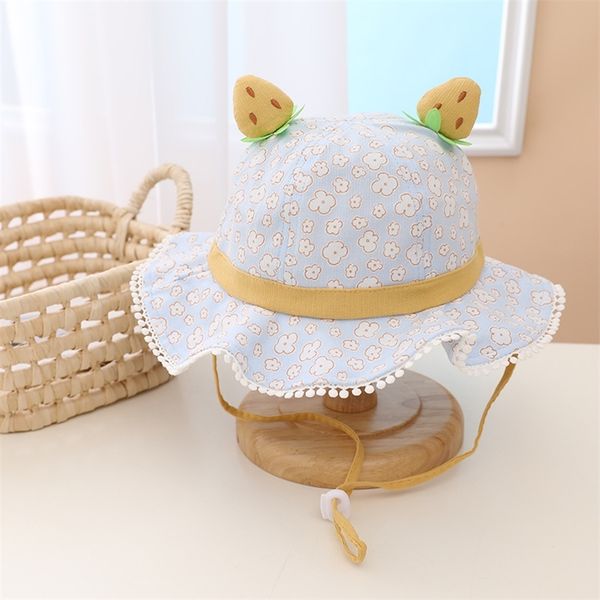 

bucket panama anak bordir dinosaurus kartun untuk musim panas surya lembut anak lakilaki perempuan balita luar ruangan 220611, Yellow