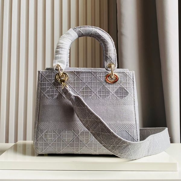 

designer woman totes lady bag canvas embroidery print luxurys black letter handbags cowboy shoulder bags purse 24cm