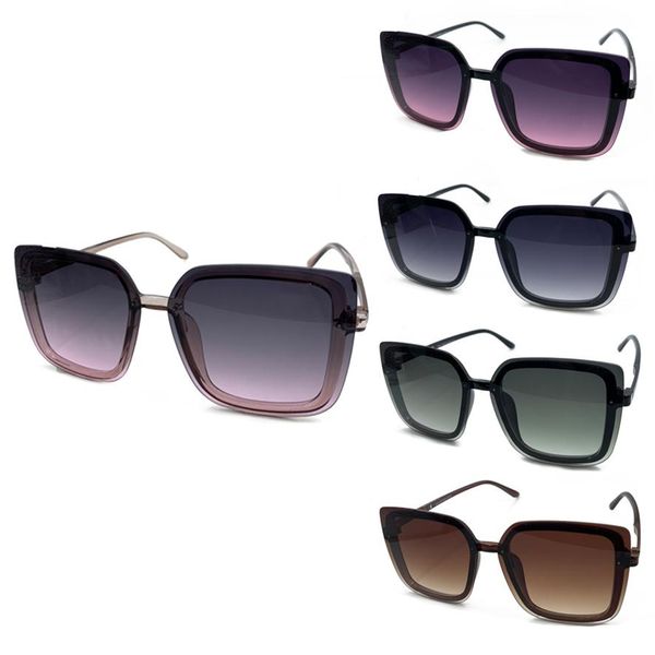 

2021 designer square sunglasses men women vintage shades driving polarized sunglass male sun glasses uv400 style gradient color le267o, White;black