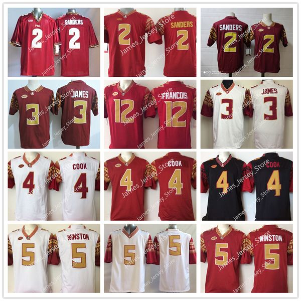 

2 deion sanders jersey 3 cam akers 3 derwin james jerseys 4 dalvin cook 5 jameis winston 12 deondre francois jersey retro 2022 ncaa college, Black