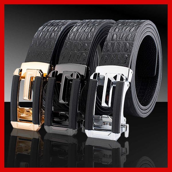 Classic Belt Men's Mark Nome Designer Belt Belt Luxury Men's Genuine Leather Strap Luz de fivela Fashion Gold and Silver