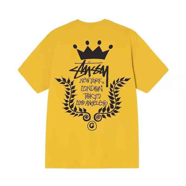 

european and american fashion brand new dice graffiti clown crown men and women lovers same t-shirt pure cotton short, White;black