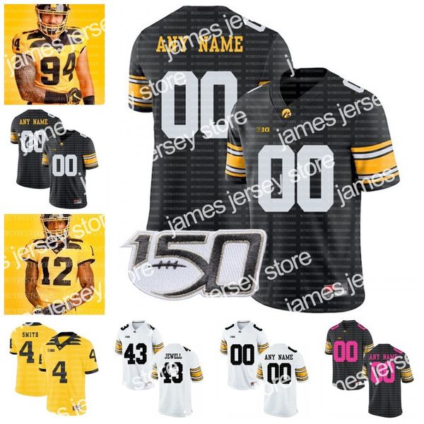 

football jerseys custom ncaa iowa hawkeyes football jersey stanley 7 spencer petras tyrone tracy jr tyler goodson tyler linderbaum any name, Black;red