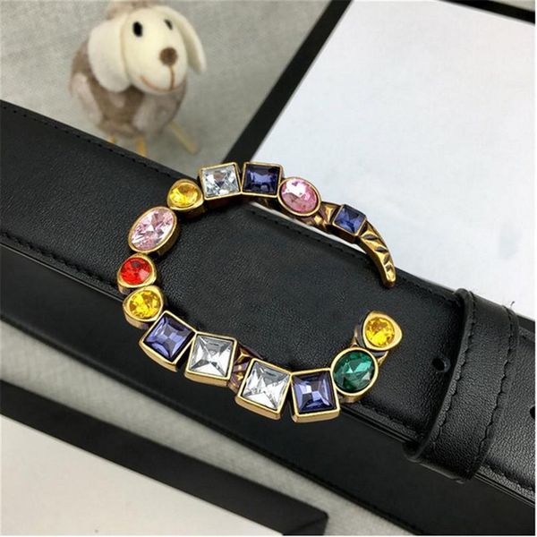 

3.8cm men's women's gold and silver letter belt smooth buckle leather black belts body designs style can be whole291o, Black;brown