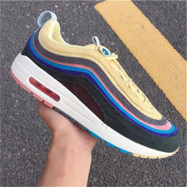 

shoes brand authentic sean wotherspoon x 1/97 vf sw mens sports trainers lemon corduroy rainbow sneakers original