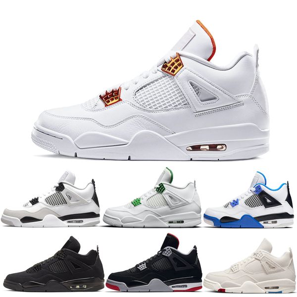 

jumpman 4s men basketball shoes military black red court purple university blue pine green pure money white oreo outdoor trainers sneakers c
