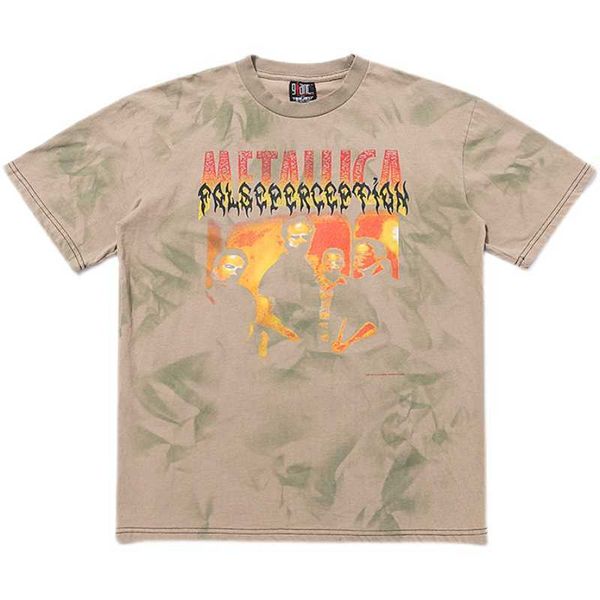 

men's t-shirts vintage short sleeve t-shirt spring / summer 2022 new men's and women's minority american ins round neck stree, White;black