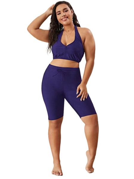 

plus solid bikini bottom y1lz#, Black