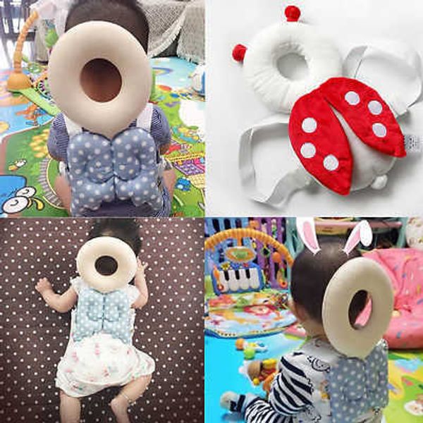 

cute newborn backpacks harness headgear cartoon baby head back protector safety pad 2 pcs mix wholesale