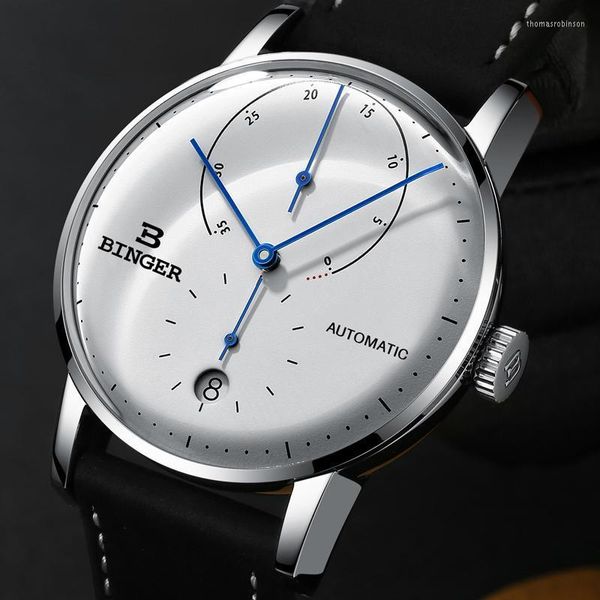 Schweiz BINGER Männer Uhr Automatische Mechanische Herren Uhren Sapphire Männlich Japan Bewegung Reloj Hombre B-1187-1 Armbanduhren