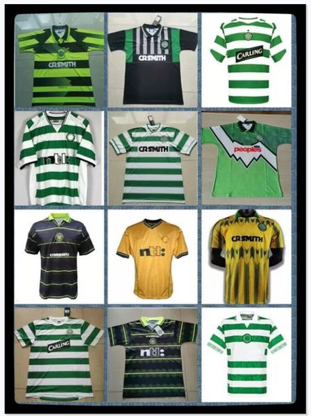 

selling vintage celtic #7 larson 2000 2002 vintage 85 86 06 08 91 92 vintage football shirt away green gillespie cascarino thai qualty, Black;yellow