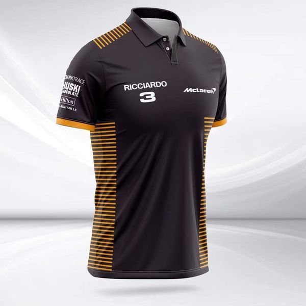 

mclaren 2022 team drivers polo daniel ricciardo size s--l-xl-xxl-3xl-4xl-5xl, Black