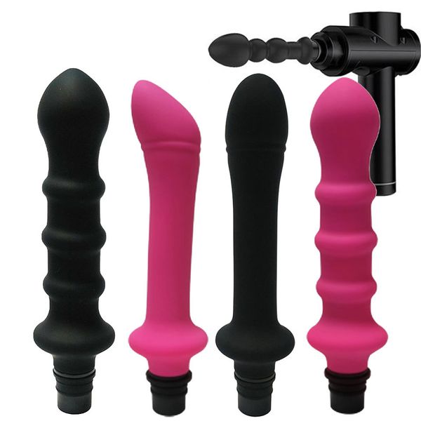 Mastürbator fasya tabanca adaptör ekleri masaj baştan silikon yapay penis için seksi oyuncaklar vibratörler penis