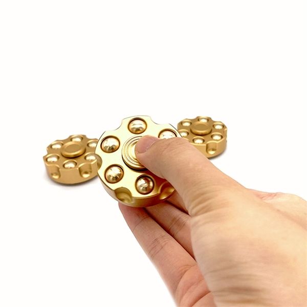 Metall Spinner, Revolver Aluminiumlegierung Hand EDC Fidget Spinner Autismus ADHS Kinderspielzeug Finger Gyro 220505