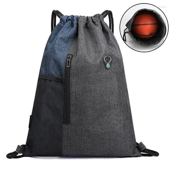 Outdoor-Taschen Sport Gym Basketball Rucksack für Training Frauen Fitness Yoga Tasche Kordelzug