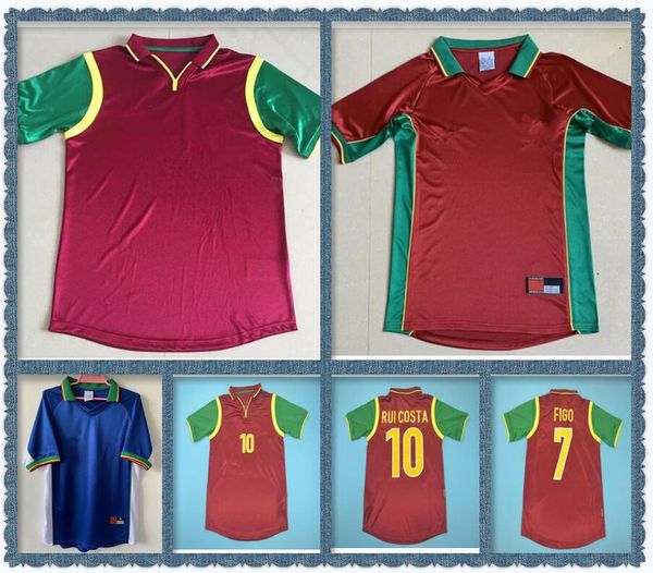 

retro soccer jerseys 1998 1999 classic camicia football shirt vintage camisa de futebol 98 99 home dark red away blue #7 figo dimas couto so, Black;gray