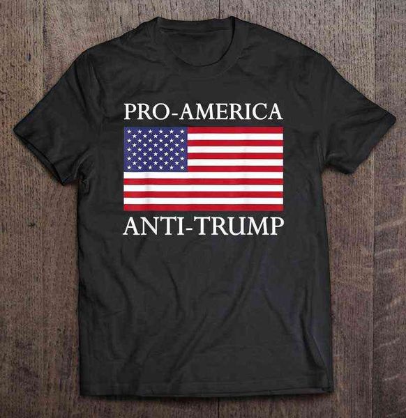 Pro-America Anti-Trump American Usa Flag Resist T-Shirts Top T-Shirts mit kurzen Ärmeln T-Shirts Mann Paare T-Shirt Y220516