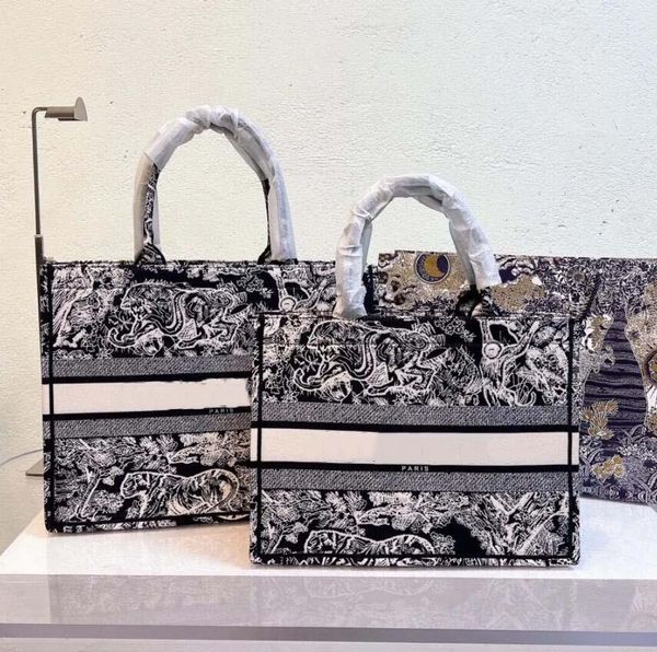 

designer bags totes fashion tote woman bag canvas screen print luxury black letter handbags design shoulder bags lady cowboy purse