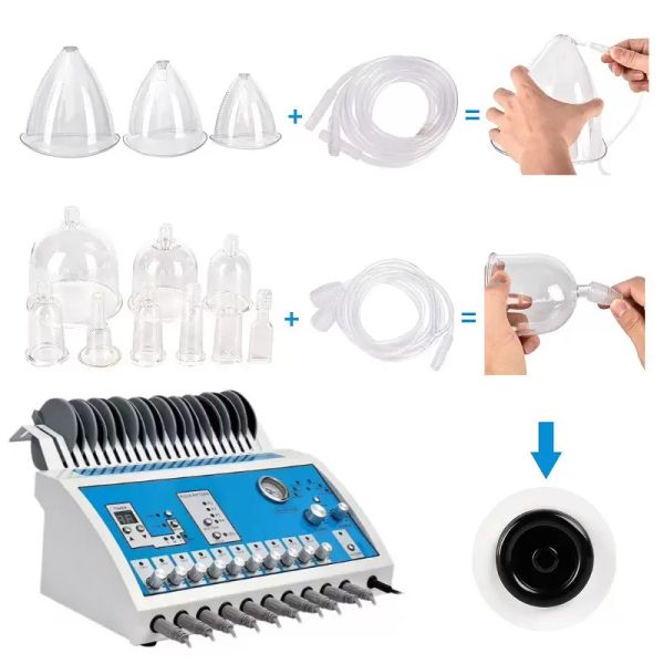 

2 in 1 ems muscle breast buttock enhancement massage slimming vacuum cupping therapy microcurrent weight reduce beauty machine ce
