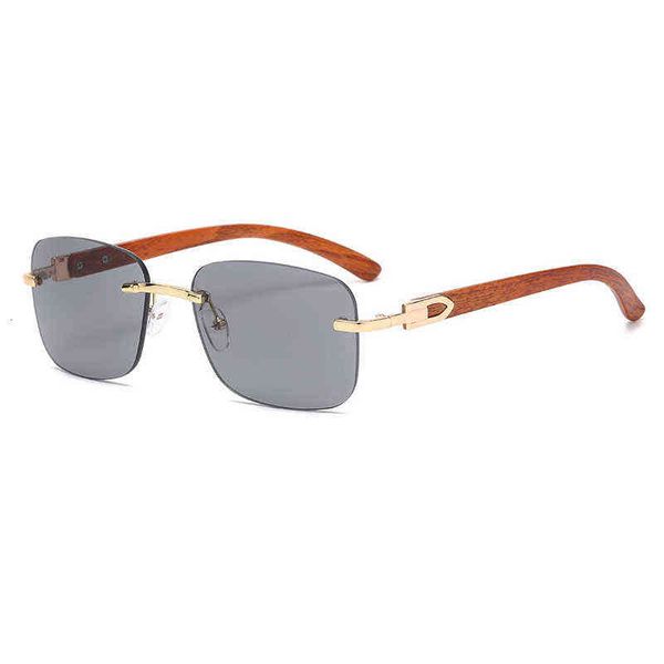 

new fashion sunglasses men square metal wood mirror legs small frame lens sunglass fashion men and women street glass, White;black