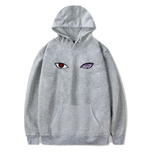 

hoodies new arrival harajuku anime uchiha uzumaki hatake eyes printing pullover sweatshirt hip hop streetwear aa, Black