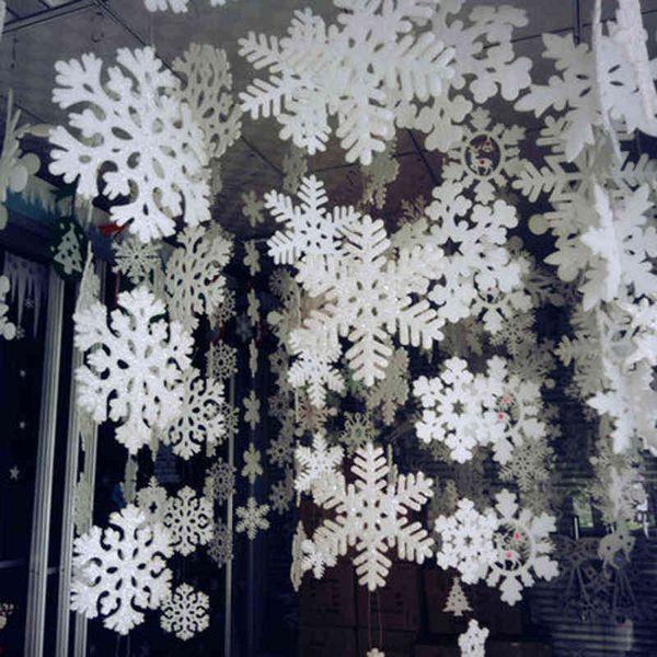 

factory outlet decorative snowflake flake string three-dimensional pendant dance props scene christmas tree decorative supplies