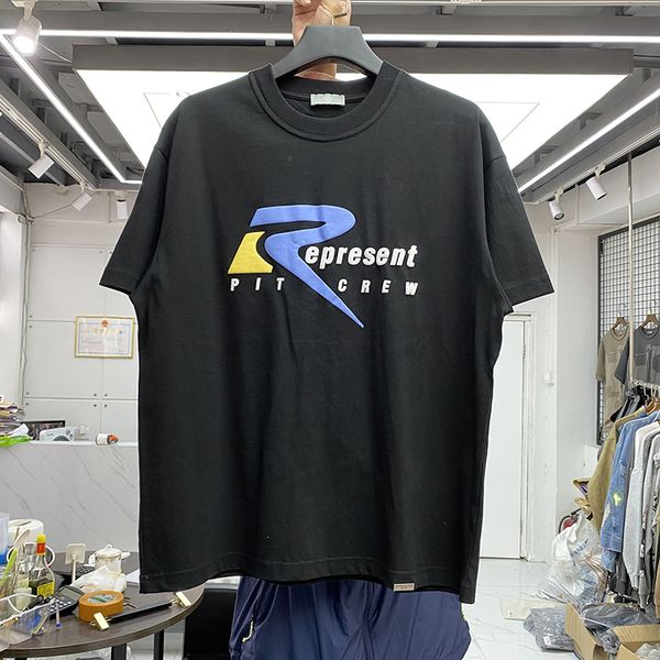 

puff print black t shirt men women quality t-shirt casual oversize tee, White;black