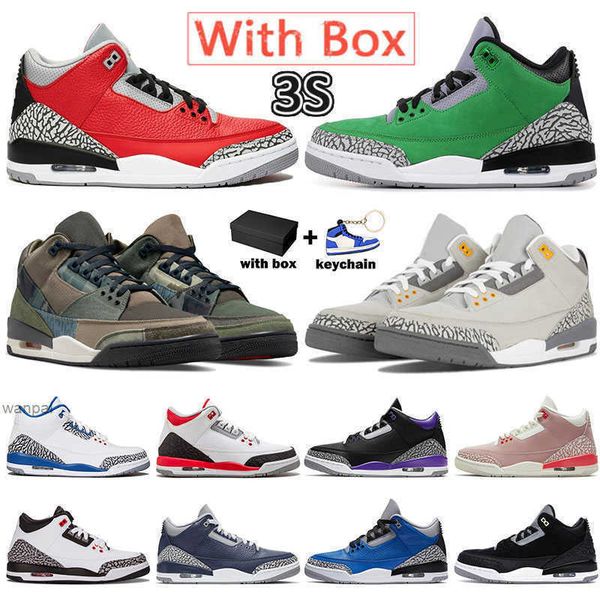 

iii mens womens basketball shoes jumpman patchwork cool grey 2022 se unite fire red a tinker georgetown varsity royal og designer shoes, Black