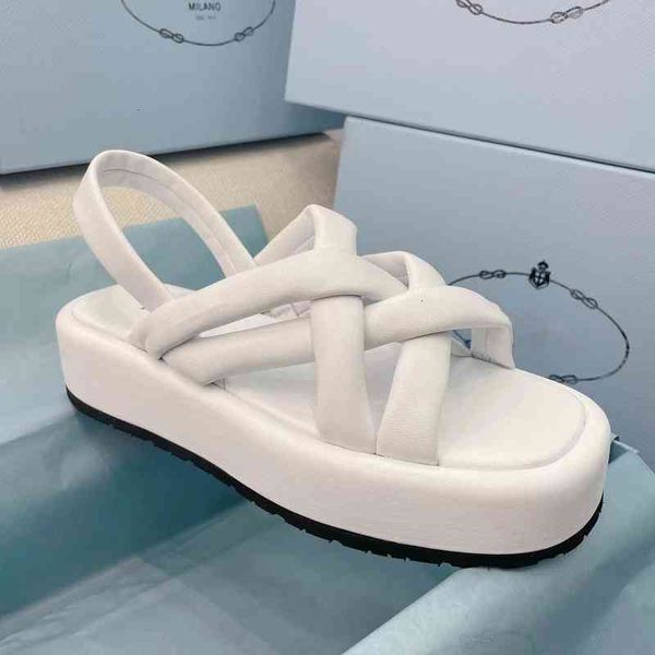 

leather sandals women's modern sandals back lace up open end improve height summer series, Black
